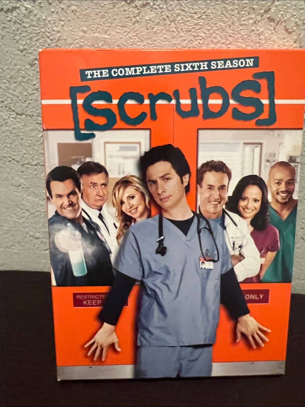 #2442**Scrubs The Complete Sixth Season DVD - Orange Cover